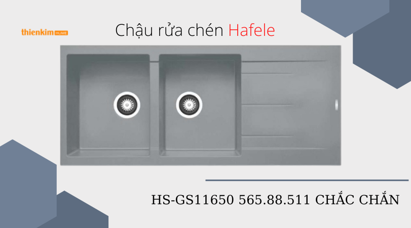 Chậu rửa chén Hafele HS-GS11650 565.88.511 bền chắc